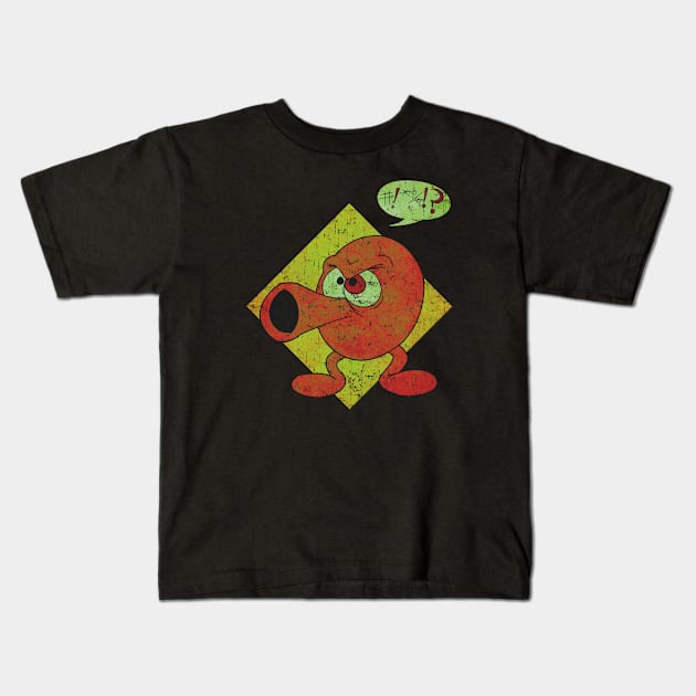 Q*bert 1982 Kids T-Shirt by 14RF